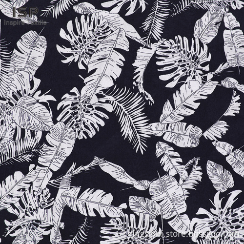 Robes liées à la popline tissée tissu viscose imprimé tigre